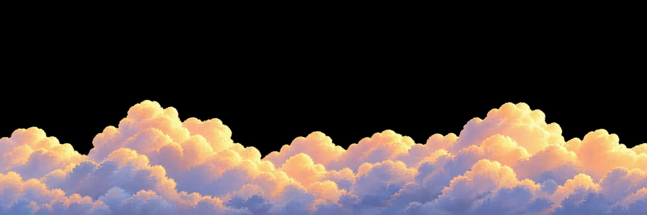 A bank of painted clouds